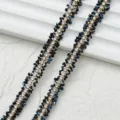 Bande de strass thermocollante de 0,9 cm de large chaîne de griffes en cristal diy - 0,9 cm / 1 yard / 90 cm de long / 03 Noir AB