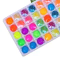 Strass in vetro fluorescente neon da cucire, perline di cristallo rotonde per gioielli fai da te. - 17 Colori misti casuali