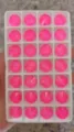 Strass rosa neon rotondi con doppio foro in vetro da cucire accessori diy per abito. - 18 rosa chiaro fluorescente
