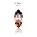 Lt Peach Marquise Crystal Rhinestone Claw Diamond for DIY Apparel Accessories Model C-13 - 7*15mm 20 pcs/pack / Water Red