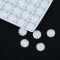 Strass rotondi piatti con due fori in vetro accessori per bricolage DIY set di materiali. - Bianco Fluorescente