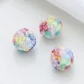 Colorful crystal rhinestone star beads DIY loose charm for phone chain jewelry making 3pcs - Multicolor