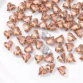 Heart crystal rhinestones with claw settings, perfect for DIY jewelry craft and apparel decoration. - 12x13mm (20 pcs/pack) / Ice Red