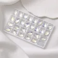 Clear AB Crystal Sew-on Rhinestones Fancy Stones with Holes for DIY Wedding Dress Apparel - Crystal Moonlight