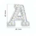 Rhinestone Pearl Letter A Patch DIY Clothing Accessories for Hat Bag Shoe Decoration - Letter A