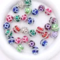 Colorful crystal rhinestone glass beads set for DIY jewelry making, crafts and festival decoration. - 20x18mm / Random Mixed Colors