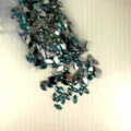 Blue marquise resin rhinestones flatback crystals for DIY apparel jewelry crafts decoration - Marquise / 500 Pieces Pack (7x15mm) / Black AB