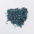 Bulk resin flatback rhinestones for DIY crafts, garments, and evening dress decoration. - 47 Peacock Blue AB