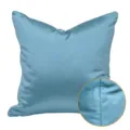 Effen kleur satijn kussenhoes lichtblauw decoratieve kussensloop voor bank en bed - 45x45cm / Blauw