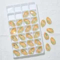Tropfenförmige Strasssteine zum Aufnähen Mokka Kristall Edelsteine für DIY Hochzeitskleid - 7x12mm 72 Stück/Packung / Gold Opal Mokka