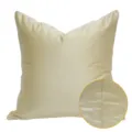Effen kussensloop, minimalistische Scandinavische stijl bankkussenhoes voor bed, champagne kleur. - 45x45cm / Beige