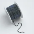 Blau Strass Krallenkette Rolle für DIY handgemachte Schmuck Handwerk und Kleidung Dekor - Fluoreszierendes Dunkelblau AB
