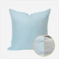 Light luxury geometric pillow cover for sofa bedroom, soft textured cushion case. - Sky Blue AB No Piping Style