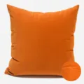 Fodera per cuscino in peluche arancione, copricuscino in velluto tinta unita per divano. - 30x50cm (Piccola Federa per Cuscino Lombare Solo) / Arancione Doppia Faccia Senza Bordo