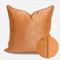 Orange geometric triangle throw pillow cover sku view, luxury sofa cushion cover for bedroom decor - Orange AB Style (Piping)