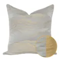 Federa per cuscino moderna di lusso con linee dorate astratte per soggiorno elegante. - 30x50cm (Piccola Federa per Cuscino Lombare Solo) / Grigio-Oro Stile Senza Profilo AB