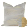 Fodera per cuscino decorativo di lusso moderno grigio oro federa per divano casa soggiorno - 30x50cm (Piccola Federa per Cuscino Lombare Solo) / Grigio-Oro Stile Profilo AB