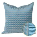 Blue houndstooth throw pillow cover modern luxury sofa cushion case decorative bedroom - 30x50cm Small Lumbar Pillow Cover Only / Blue AB Without Piping