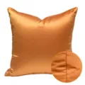 Effen satijnen kussenhoes moderne decoratieve kussenhoes oranje textiel met fijne detail - 45x45cm / Oranje