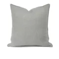 Cuscino da divano grigio stile hotel di lusso, cuscino decorativo in tessuto di precisione. - Stile AB con profilo / 40x60cm (Grande Cuscino Lombare con Imbottitura in Cotone PP) / grigio-argento