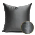 Modern solid color gray throw pillow cover, elegant soft cushion case for living room sofa. - 45x45cm / Dark Gray