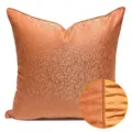 Funda de cojín naranja de lujo cojín decorativo moderno para sofá cama sala de estar - 40x60cm Cojín Lumbar Grande con Núcleo de Algodón PP / Naranja dorado estilo AB con ribete