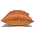 Funda de cojín naranja con diseño craquelado abstracto, cojín de sofá de lujo moderno. - Modelo AB con textura naranja y ribete