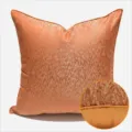 Orange Luxus gewellter Sofa Kissenbezug fuer Wohnzimmer Hotel quadratischer Kissenbezug. - 30x50cm (Kleines Lendenkissen Nur Bezug) / Orange AB Muster Mit Biese
