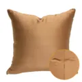 Solid brown satin throw pillow cover modern minimalist soft cushion case for home sofa - 45x45cm / Brown