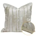 Fodera per cuscino decorativa astratta di lusso per divano e camera da letto interior. - 40x60cm (Grande Cuscino Lombare con Imbottitura in Cotone PP) / Stile AB Beige (Senza Bordo)
