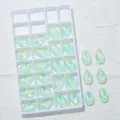 Strass in cristallo a goccia colore AB da cucire per decorare vestiti fai da te! - Opale moka verde chiaro