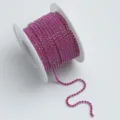 Rosa Strass Krallenkette Rolle für DIY Schmuckherstellung Handwerk und Kleidung Dekoration. - Fluo-Purpurrot AB
