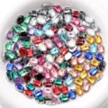 Strass in vetro ovali colorati cristalli da cucire DIY per abiti da sposa accessori - 10 x 14 mm 50 pz/confezione / 16 colori misti