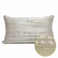 Light luxury abstract striped sofa pillow cushion, soft decorative cover for bedroom bed. - Beige Lumbar Pillow AB with Piping