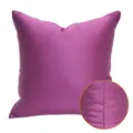 Purple solid color sofa throw pillow cover with close-up detail inset for modern home decor. - 45x45cm / Purple