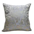 New Chinese style luxury sofa cushion cover with elegant floral jacquard pattern for home decor. - Gray 06 No Piping