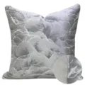 Modern luxury grey abstract pattern square throw pillow case for sofa bedroom living room. - Grey Chinese Style Reversible Design, No Piping