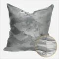 Housse de coussin abstraite grise pour canape et chambre, taie oreiller luxueuse, 1pc. - Taie de coussin lombaire uniquement 30x50 cm / Style gris classique AB sans passepoil