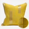 Moderne luxus gelb gold gestreifte kissenbezug für wohnzimmer sofa dekoration stilen - Gelb Paspelierter Stil