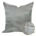 Blue grey abstract square cushion cover variant with detailed fabric and seam close-up. - 30x50cm (Small Lumbar Pillow Cover Only) / Dark Gray Abstract AB Without Piping
