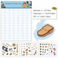 3D Miniatur Piratenschiff Szene Aufkleber DIY Cartoon süße dekorative Sticker Set neu - 3 Bögen PET Aufkleber / Slow Piggy Piratenschiff