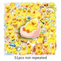51 Stueck niedliche gelbe Ente wasserdichte Aufkleber fuer Handy Koffer Deko neu - 51 Stück/Packung / Süße Gelbe Ente
