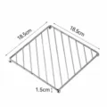 Square iron heat insulation mat for kitchen dining table trivet anti-scald plate holder - Square