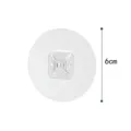 Transparent adhesive cable clamp patch variant featuring an adjustable buckle, 6cm size. - Round Cable Tie Mount (Ties Not Included)
