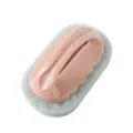 Cepillo de limpieza con mango rosa y esponja gris para cocina, azulejos y bañera. - Rosa Nórdico