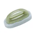 Esponja limpiadora con mango de plastico para azulejos de bano y limpieza de sartenes - Verde Nórdico
