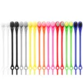 Colorful silicone no-tie shoelaces elastic elastic shoe laces for sneakers adults and kids - Mixed Colors