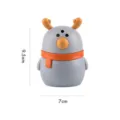 Cute cartoon deer toothpick holder press type automatic toothpick dispenser container home decor - Light Gray