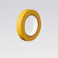 Double Sided Adhesive Tape Roll Yellow 2cm x 10m Strong Sticky Cloth Tape for Home. - Width 2cm Length 10m