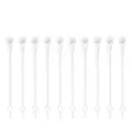 White silicone no tie shoelaces elastic stretchy lazy shoe laces for sneakers kids adults - White